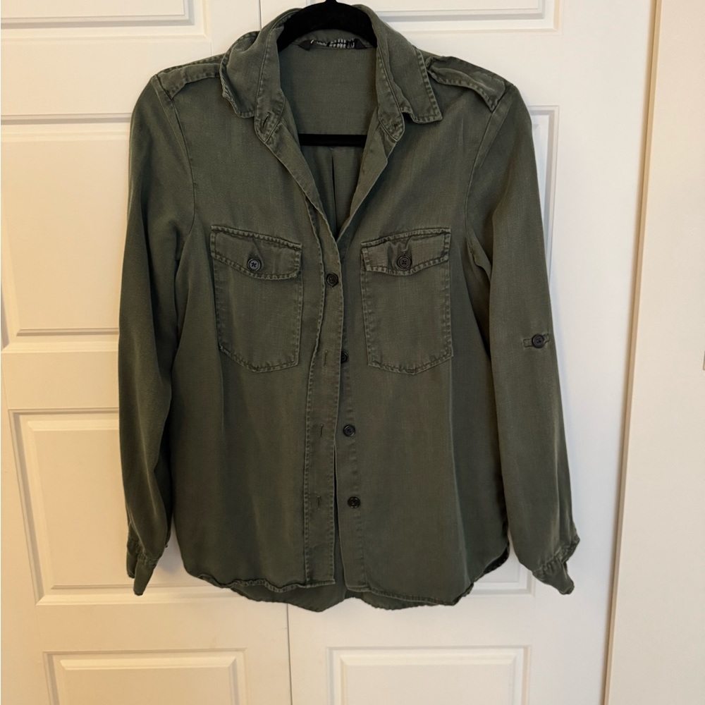 Zara Khaki Utility Jacket for Women